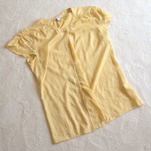 Banana Republic Gold Sheer Blouse